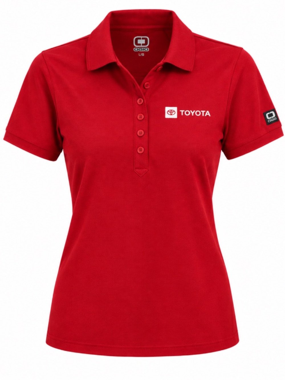 Toyota - Size XS - Women's Red Polo - Short Sleeve - Ogio Brand w/Tags